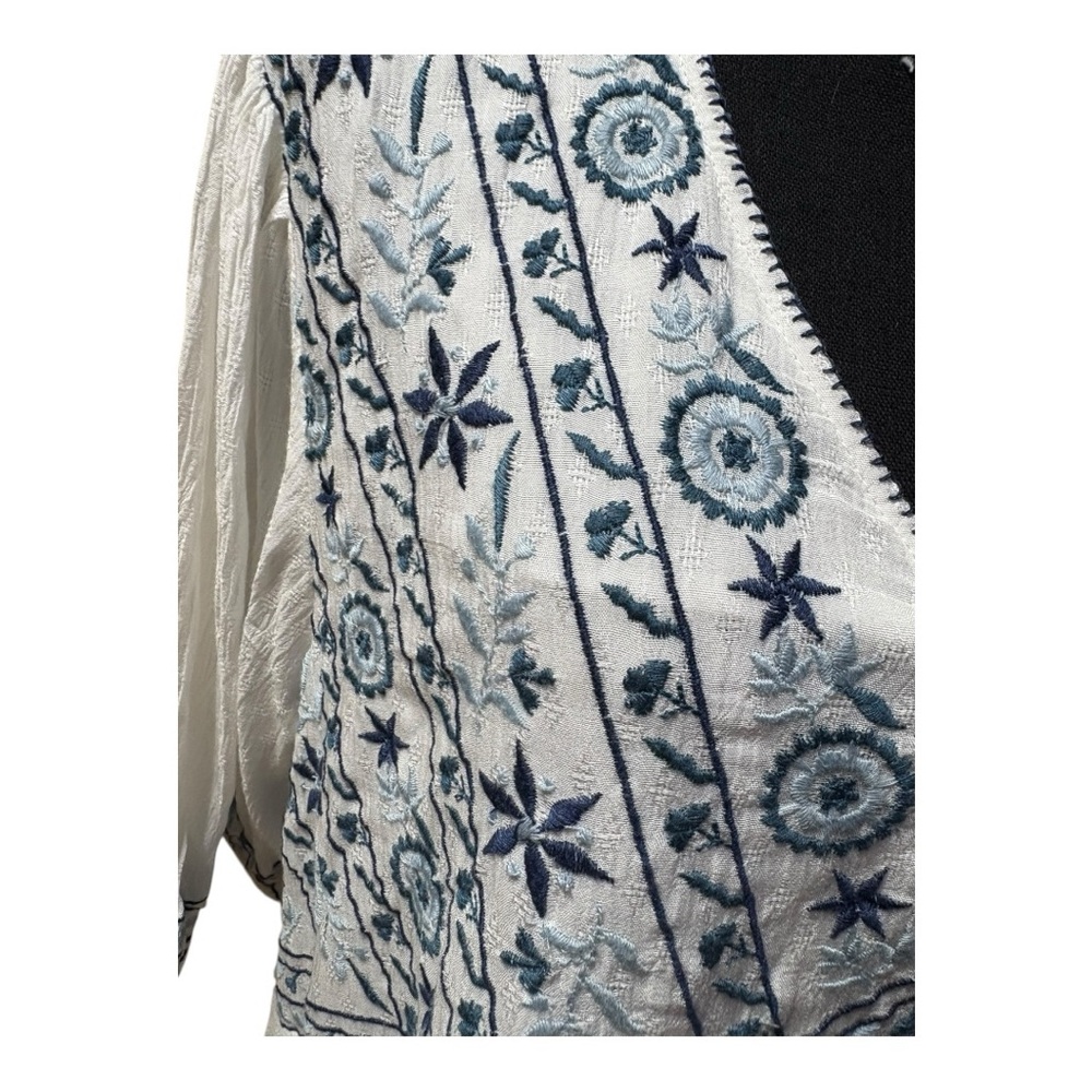 NWT Nurture by Westbound Cream Graphic 3/4 Sleeve Tunic Size 2X - Picture 3 of 11